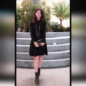 CHANEL Black Midi Dress